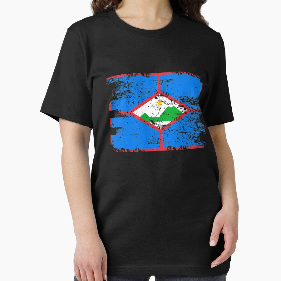 Sint Eustatius Flag Gift Country Patriotic Travel Shirt Americas Light by threadsmonkey