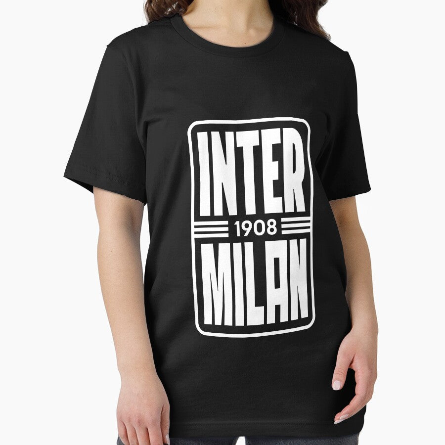 Inter Milan 1908 Minimal Typography sticker - white by Musabinho