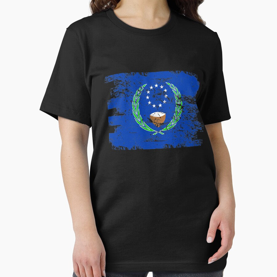 Pohnpei Shirt Gift Country Flag Patriotic Travel Oceania Light by threadsmonkey