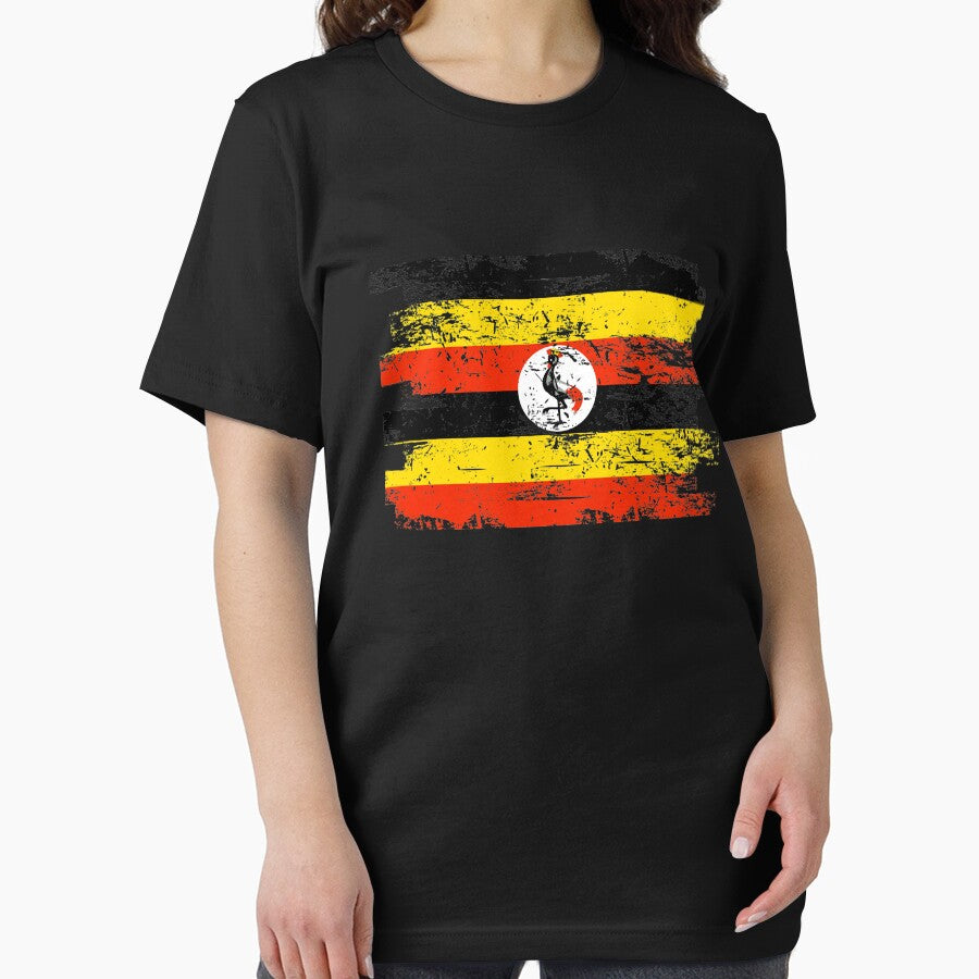 Uganda Shirt Gift Country Flag Patriotic Travel Africa Light by threadsmonkey