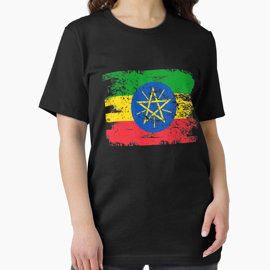 Ethiopia Shirt Gift Country Flag Patriotic Travel Africa Light by threadsmonkey