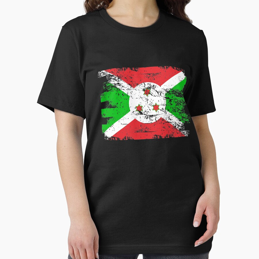 Burundi Shirt Gift Country Flag Patriotic Travel Africa Light by threadsmonkey