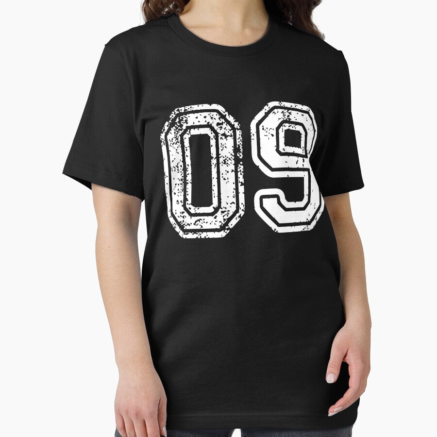 Sport Team Jersey 00 T Shirt Football Soccer Baseball Hockey Basketball Nine 9 09 Number by arcadetoystore