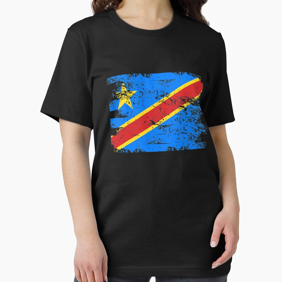 Democratic Congo Shirt Gift Country Flag Patriotic Travel Africa Light by threadsmonkey