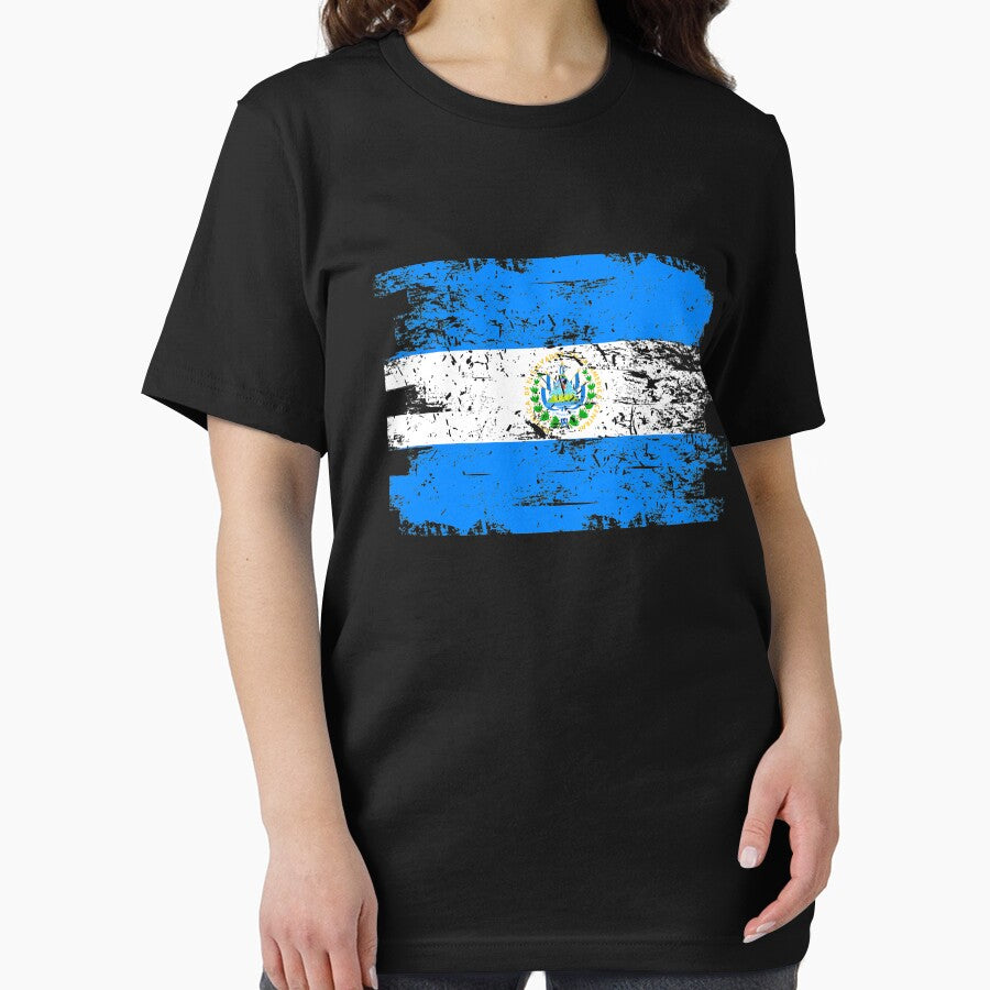 El Salvador Flag Gift Country Patriotic Travel Shirt Americas Light by threadsmonkey