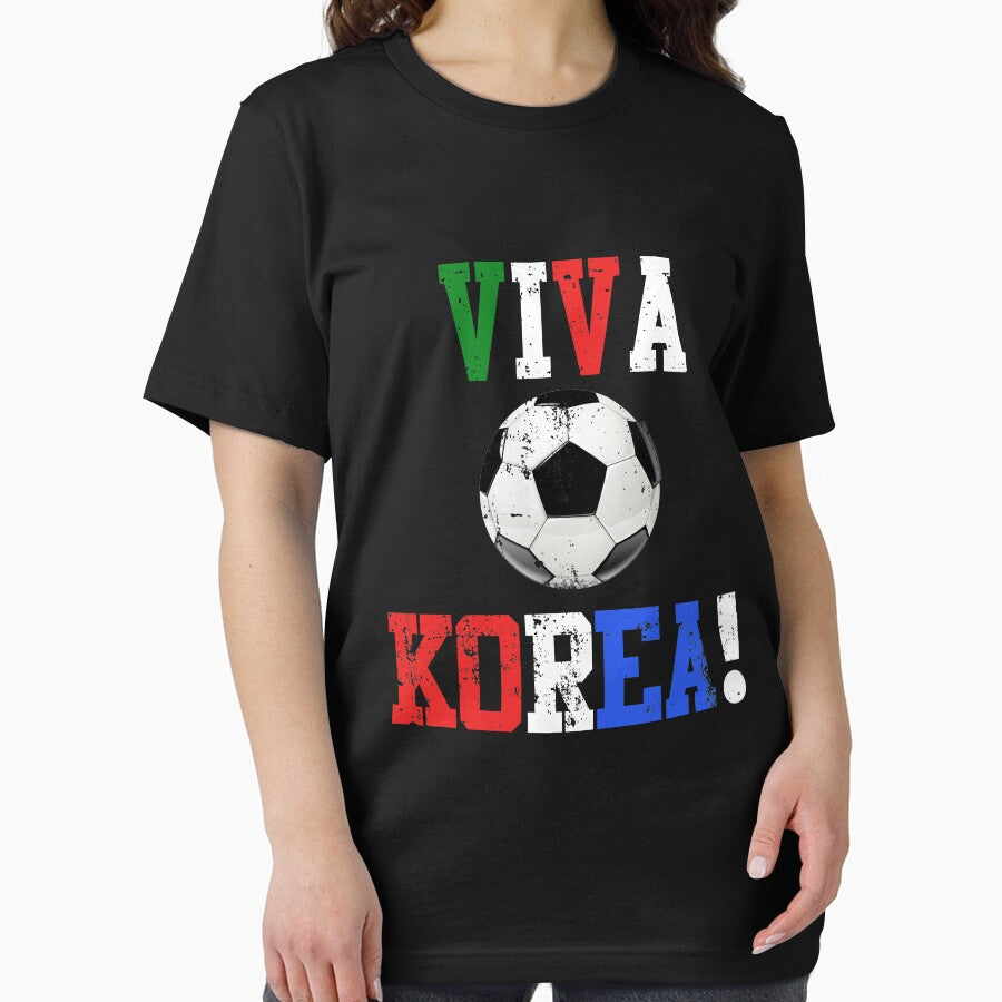 Viva Korea Mexico Flag Soccer Distressed by CreativeStrike