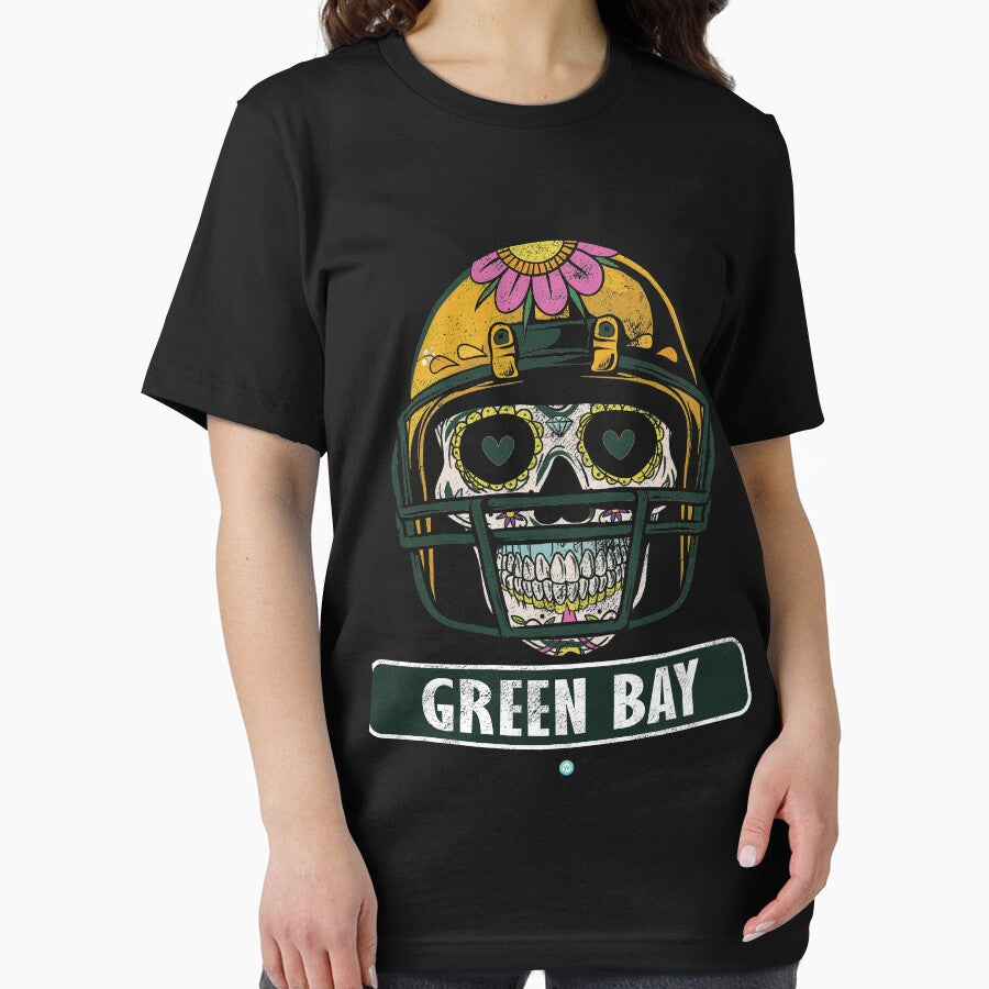 American Football - Green Bay Skull Football Gift by woormle