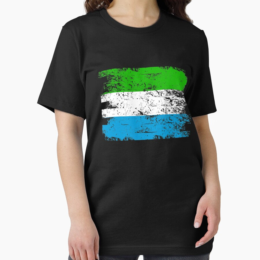 Sierra Leone Shirt Gift Country Flag Patriotic Travel Africa Light by threadsmonkey