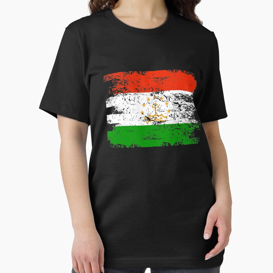Tajikistan Shirt Gift Country Flag Patriotic Travel Asia Light by threadsmonkey