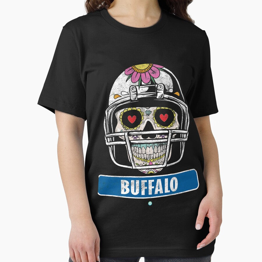 American Football - Buffalo Skull Football Gift by woormle