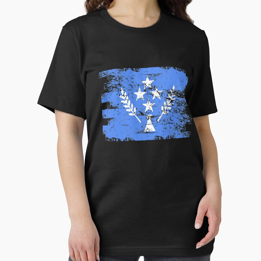 Kosrae Shirt Gift Country Flag Patriotic Travel Oceania Light by threadsmonkey