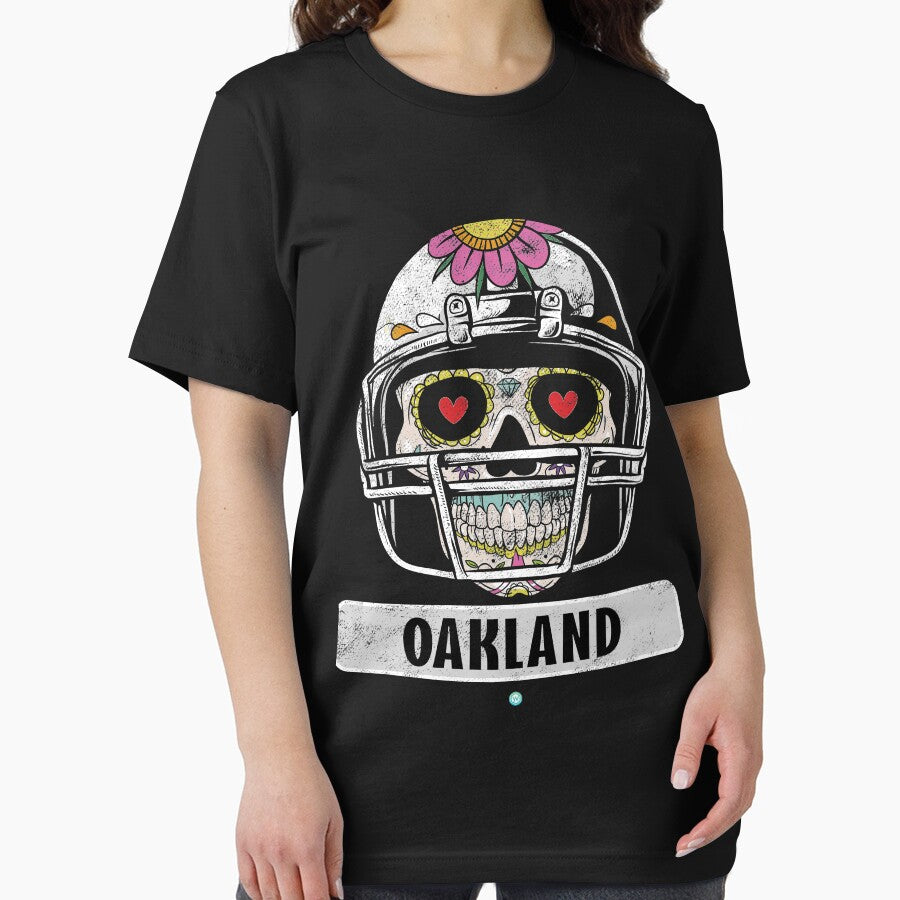 American Football - Oakland Skull Football Gift by woormle