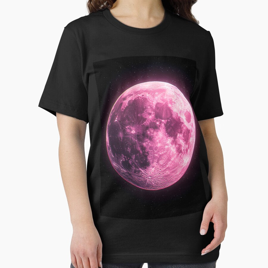 Nice Gift for Moon Lovers Pink Full Moon by KrisArtZone