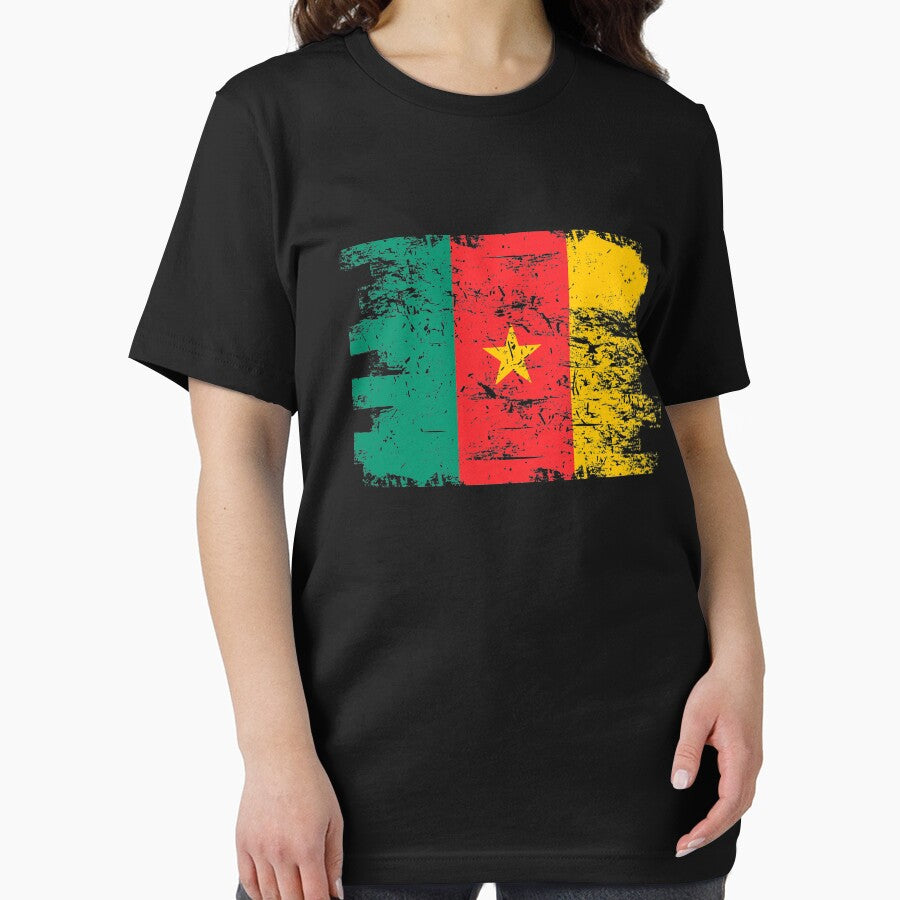 Cameroon Shirt Gift Country Flag Patriotic Travel Africa Light by threadsmonkey