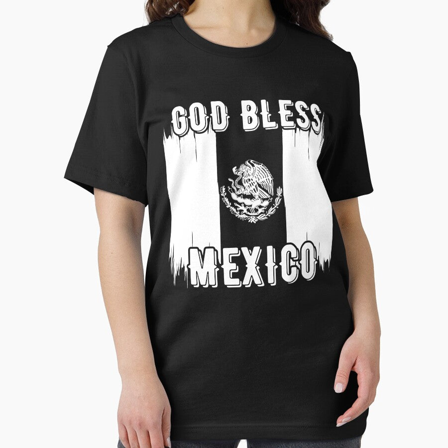 God Bless Mexico, white design by MoriaStore