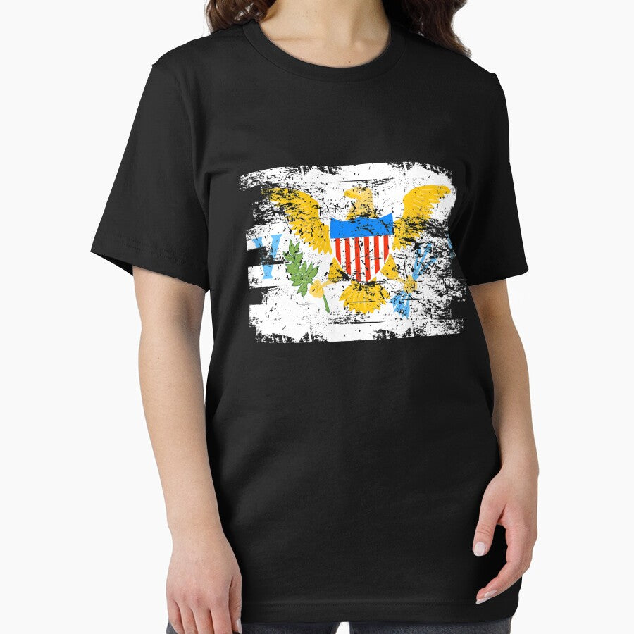 US Virgin Islands Flag Gift Country Patriotic Travel Shirt Americas Light by threadsmonkey