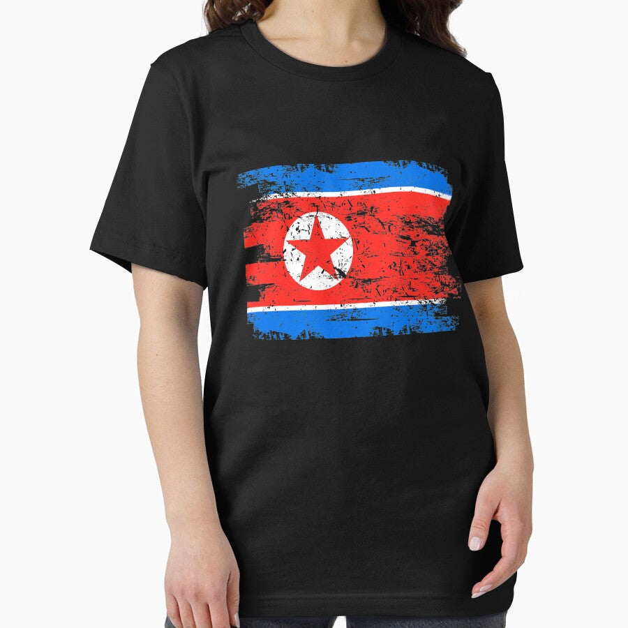 North Korea Shirt Gift Country Flag Patriotic Travel Asia Light by threadsmonkey