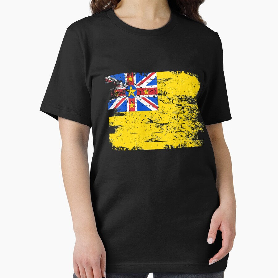 Niue Shirt Gift Country Flag Patriotic Travel Oceania Light by threadsmonkey
