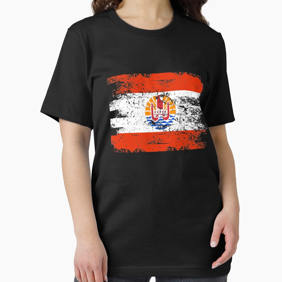 French Polynesia Shirt Gift Country Flag Patriotic Travel Oceania Light by threadsmonkey