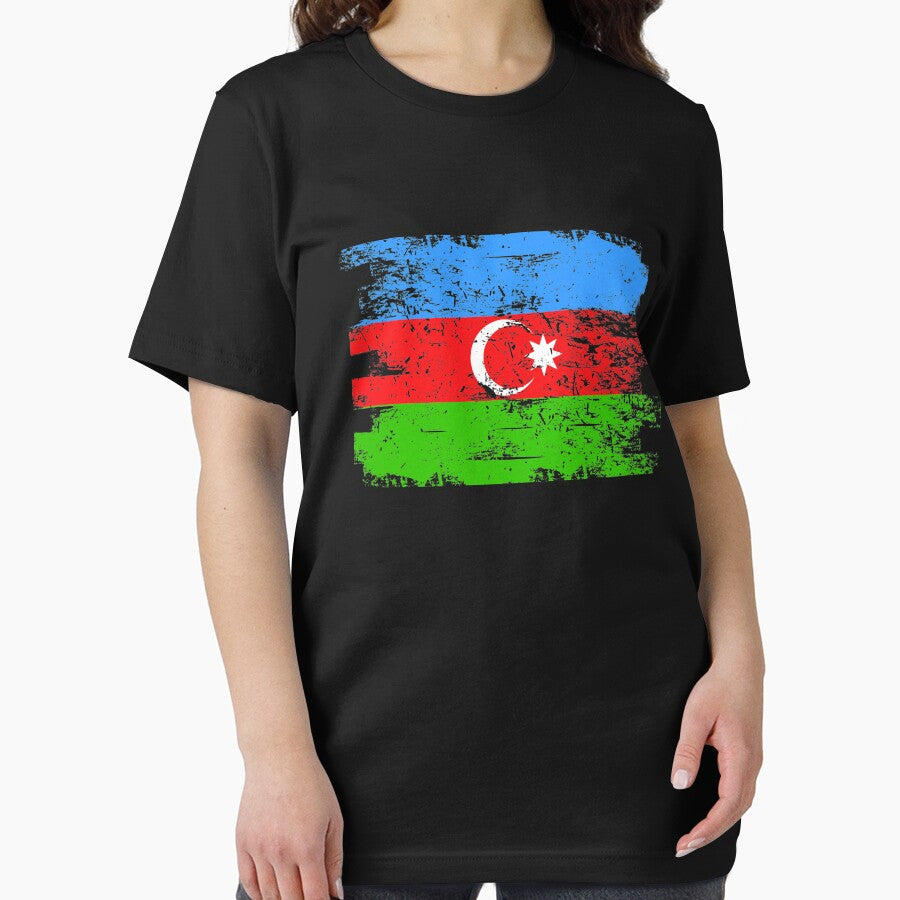 Azerbaijan Gift Country Flag Patriotic Travel Shirt Europe Light by threadsmonkey