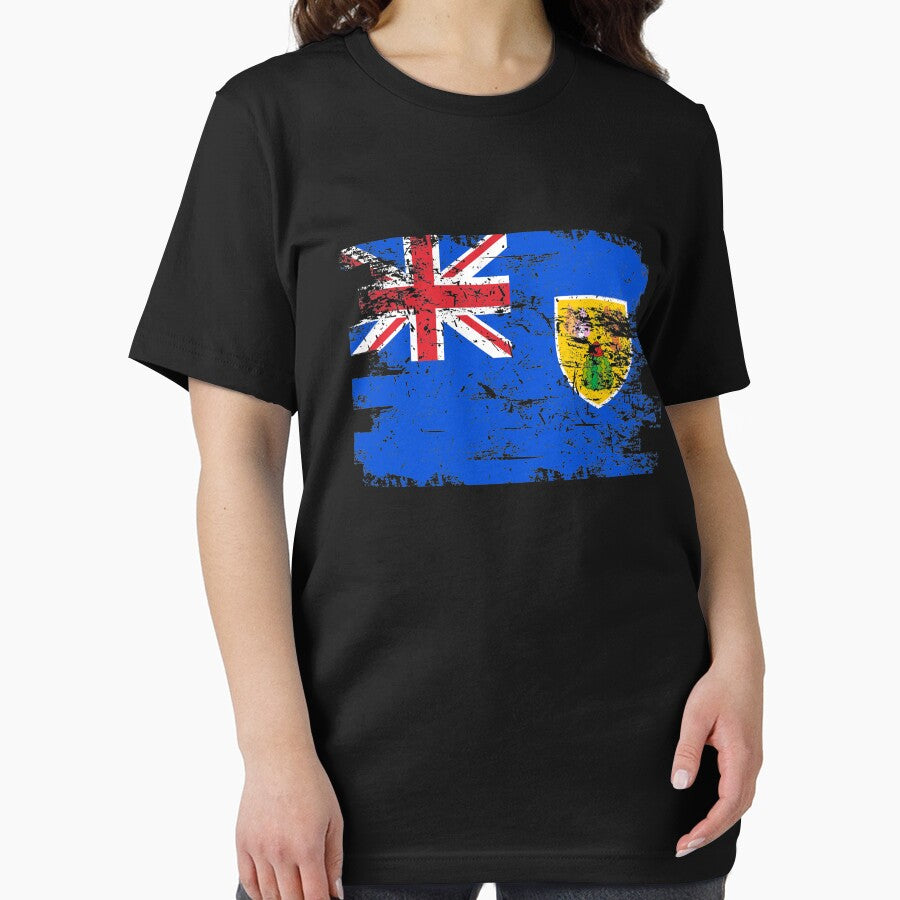 Turks Caicos Islands Flag Gift Country Patriotic Travel Shirt Americas Light by threadsmonkey