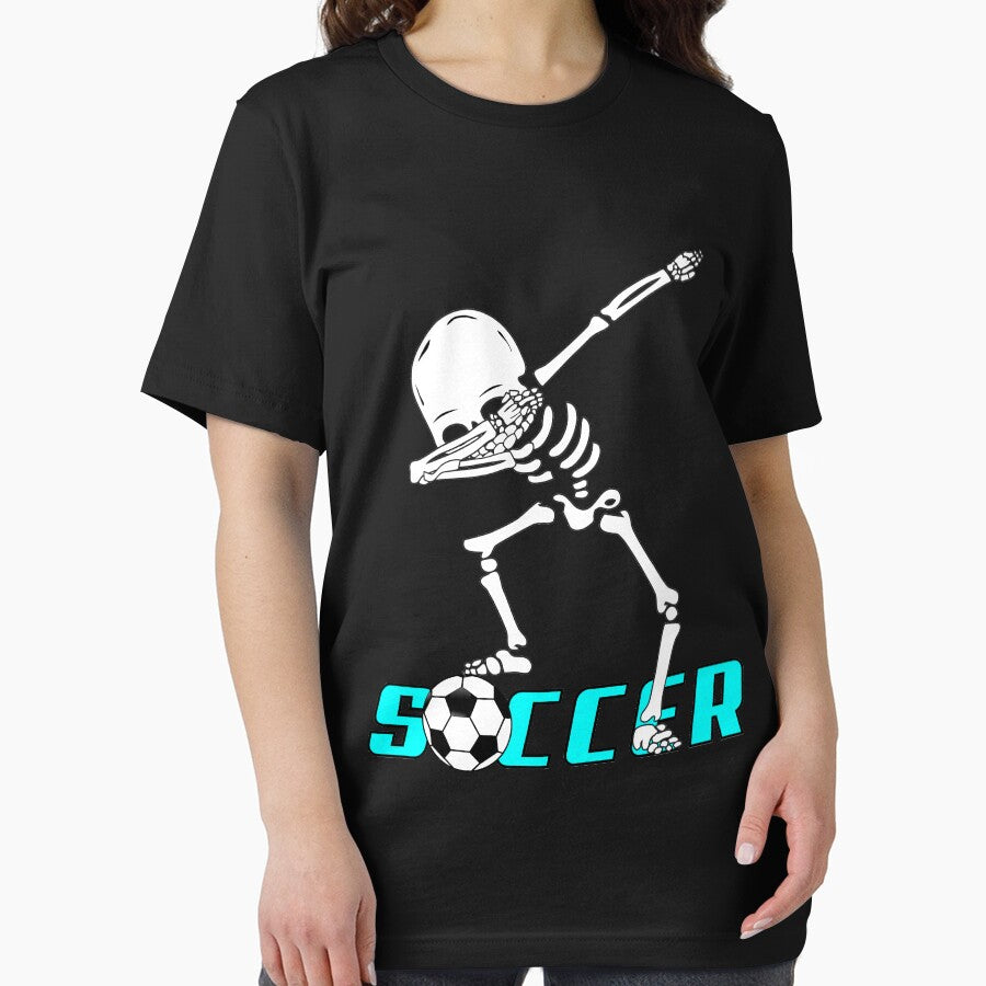 Copia de Dabbing Skeleton Soccer T-Shirt Halloween Costume by Tetete