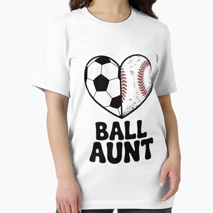 Ball Aunt Heart Soccer Baseball Aunt by Dakarothill