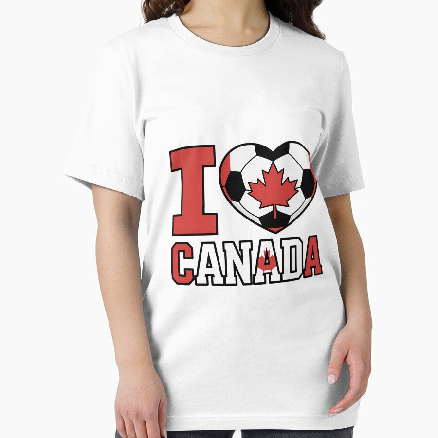 I Love Canada Soccer Ball Boys Girls Kids Canadian Flag by fferomananul