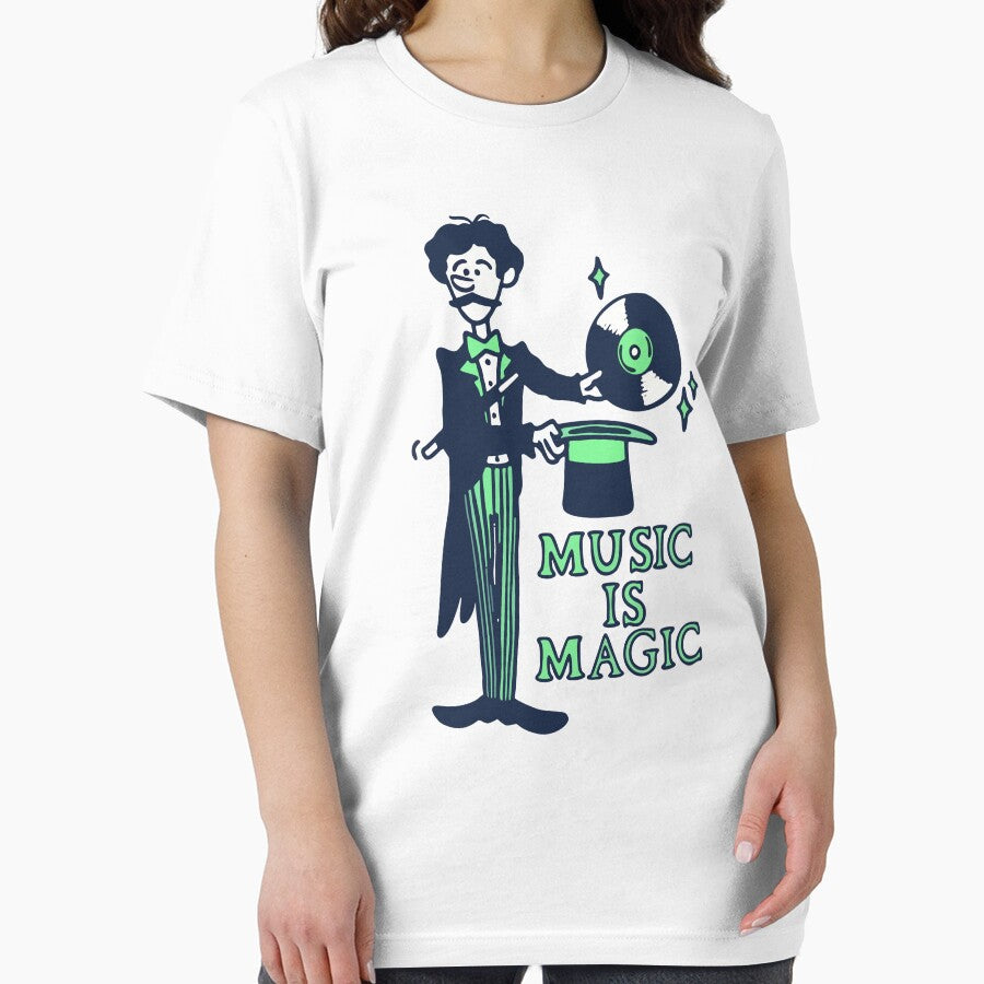 Music Is Magic – Vinyl Wizard Retro Music Design by TipTop GFX