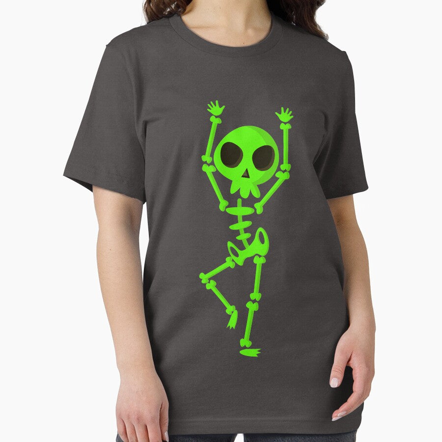 Halloween-Dabbing Skeleton Green Soccer T Shirt Halloween Costume Skull Funny Scary Gift by Al Collections