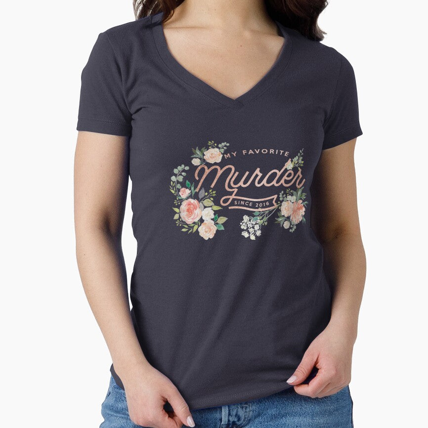 Rose Gold, Floral, My Favorite Murder by Batg1rl