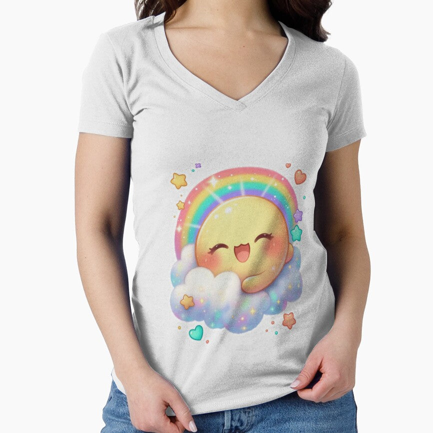 Cute Rainbow Sun Cloud by CoquetteLunaCo