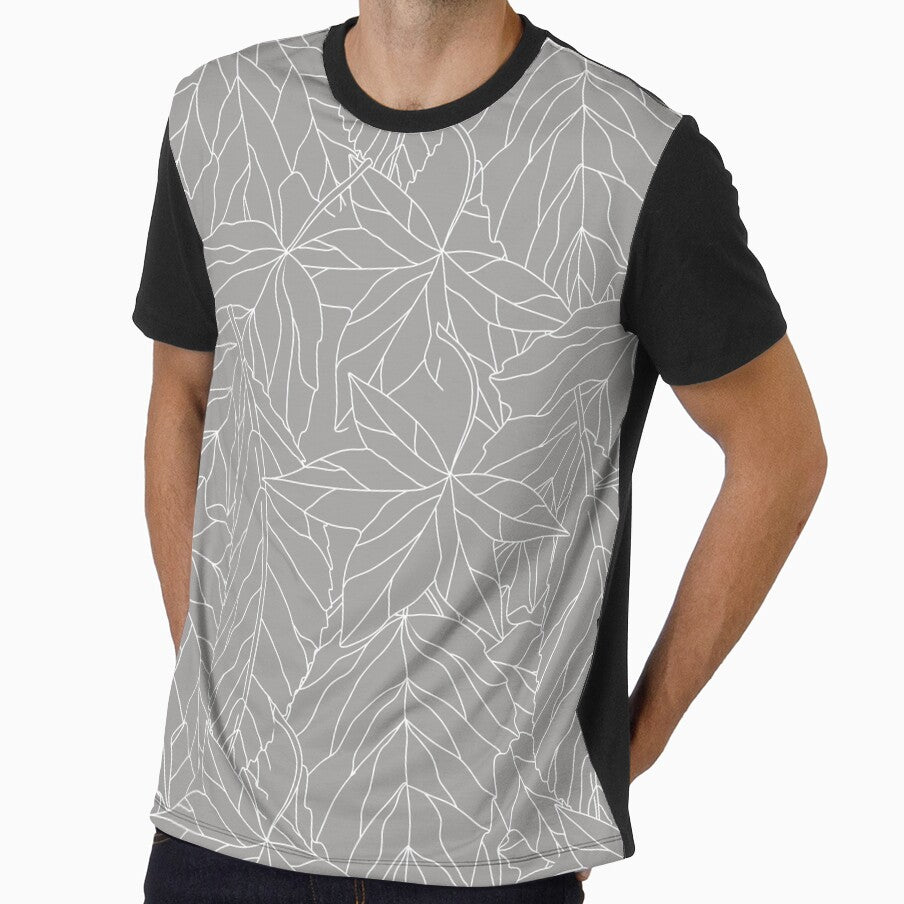 Leaf Collage white outline by onjcdesign
