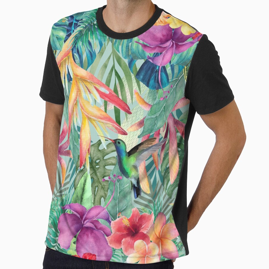 Tropical Paradise Pattern Collage Decorative Design by AmphoraGhost