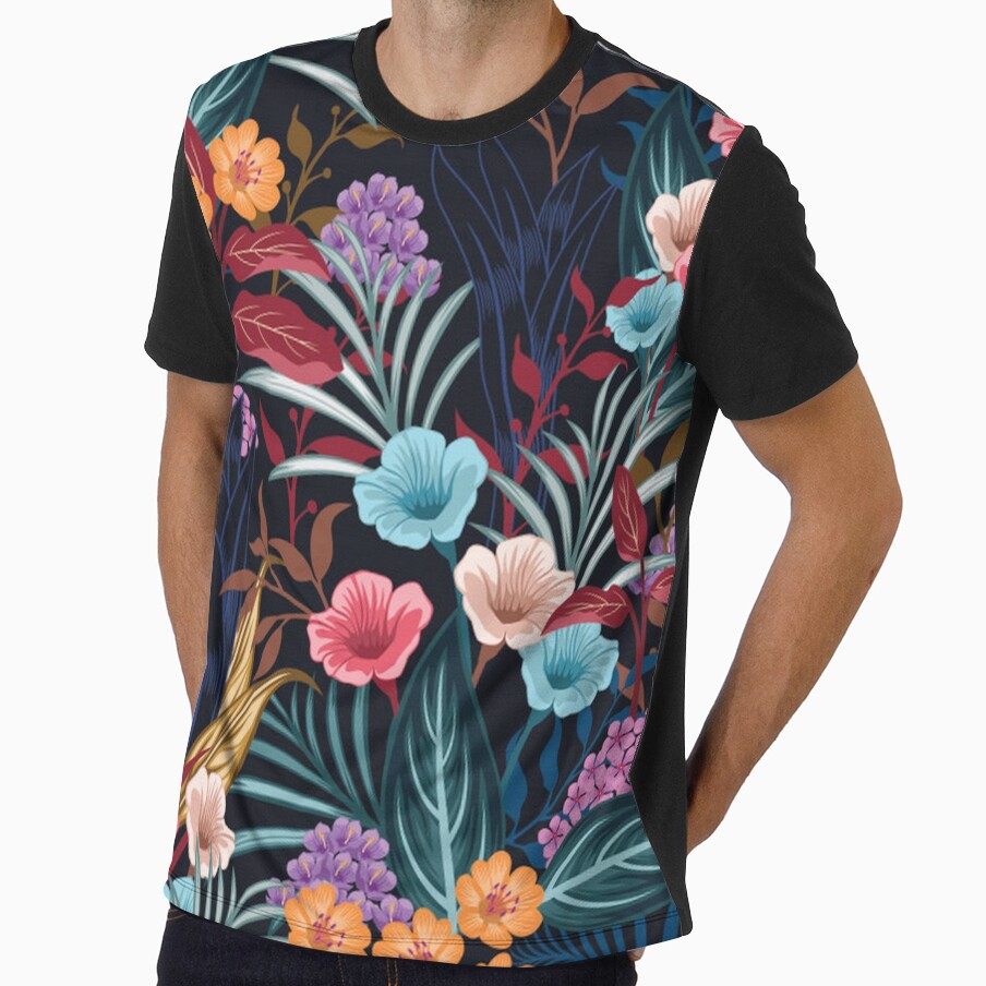 Gorgeous Unique Floral on Dark Background by pugmom4
