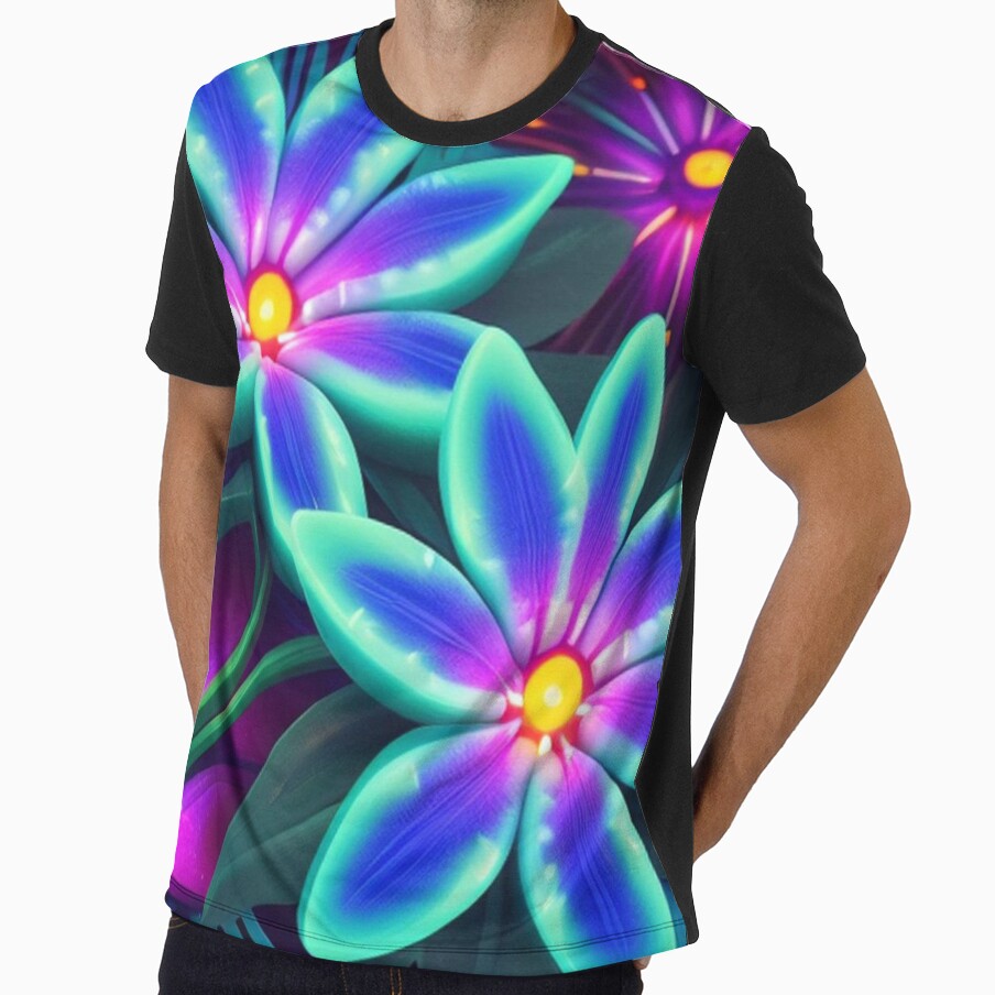 Iridescent tropical flowers by Roxburylane