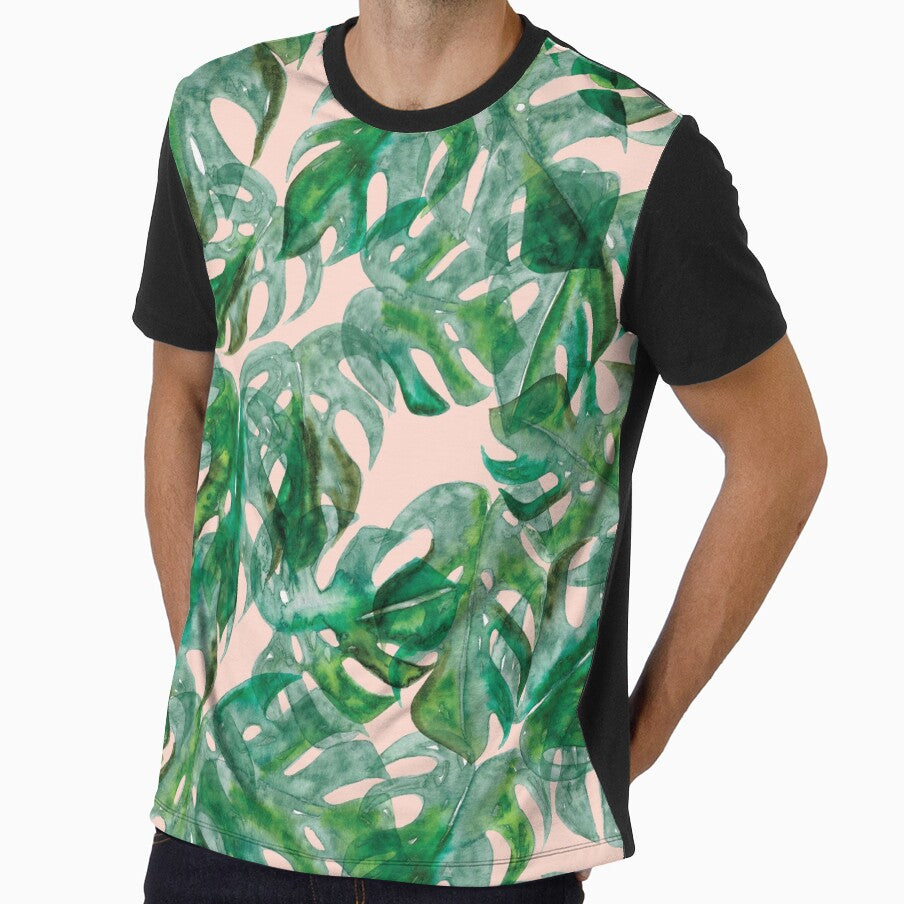 Tropical Monstera Leaf Pattern by RebeccaFlaherty