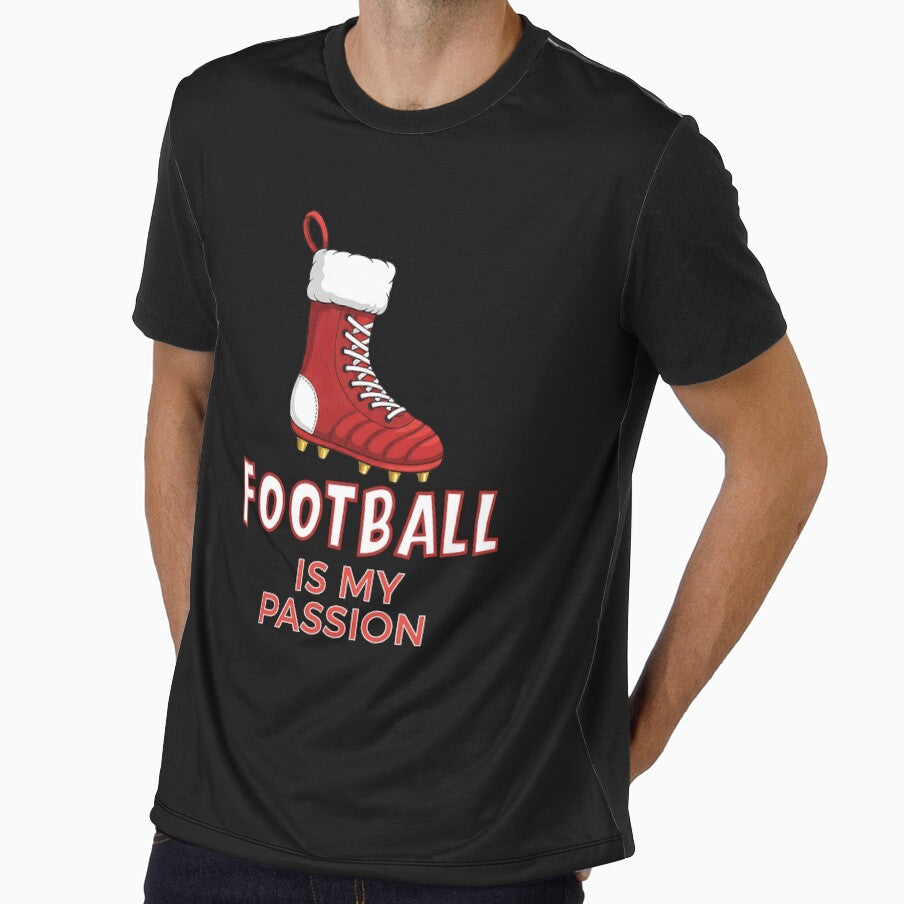 Football is My Passion - Christmas Stocking Football Boot Design by Artinkcreative