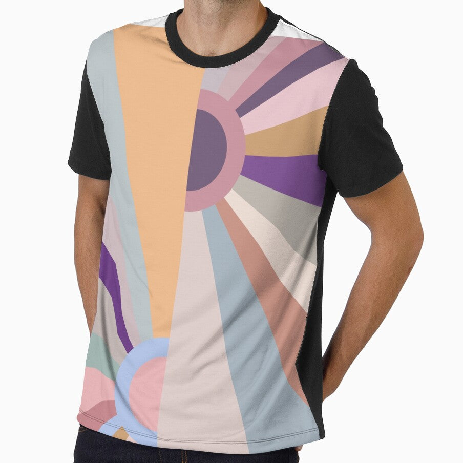 Offset Retro Sunset Rainbow 9 by MaryJaneRC