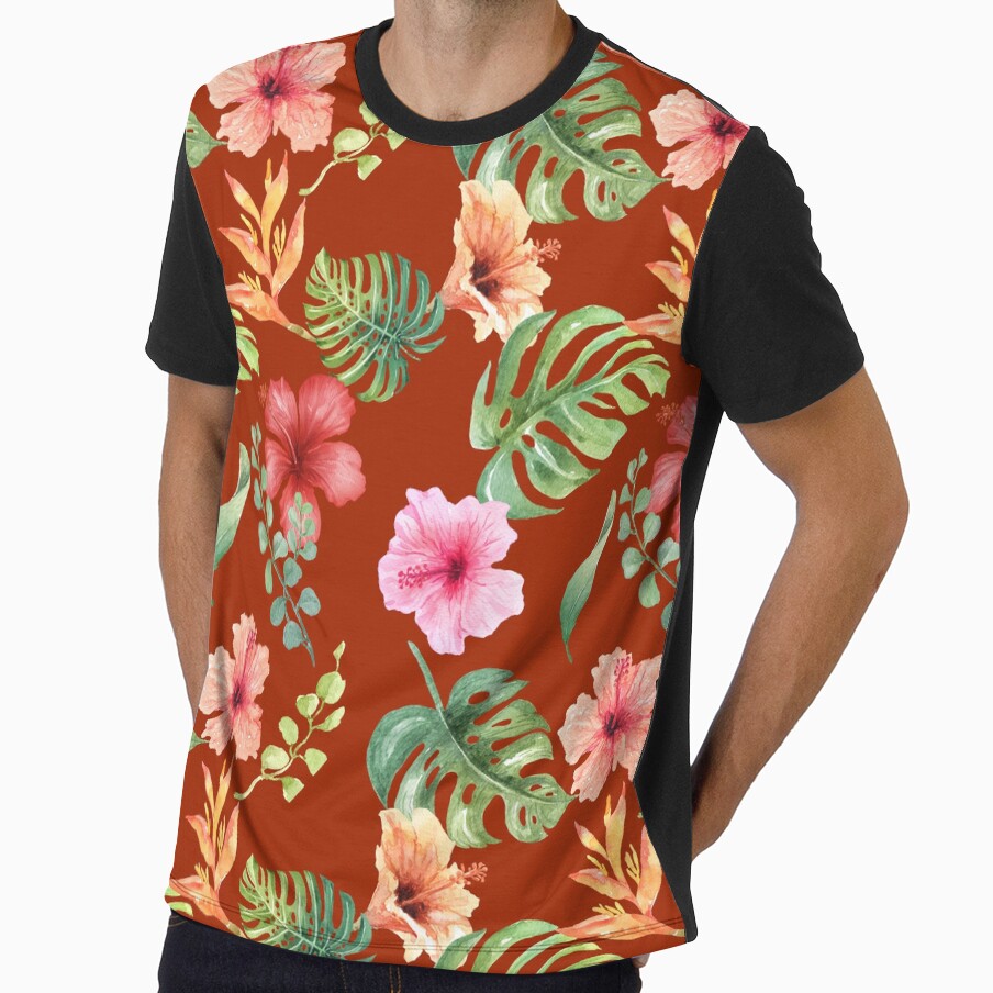 Tropical Flowers, Hibiscus & Heliconia - Fall In The Tropics by RosieRiggs