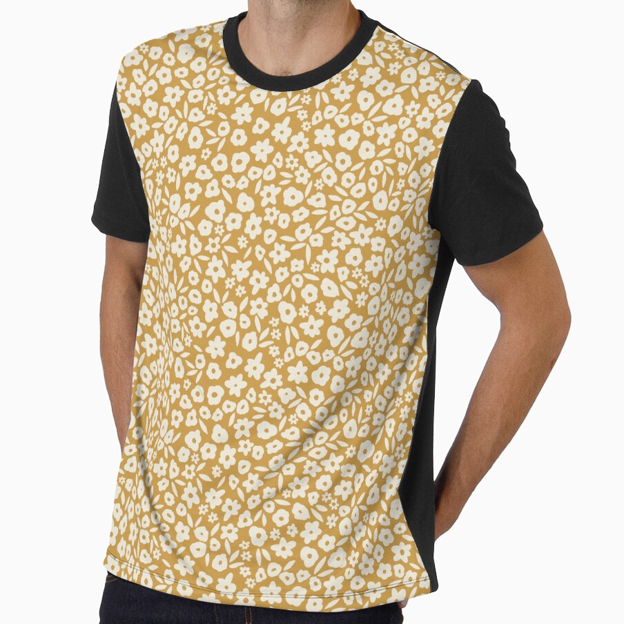 Golden Yellow Mustard Floral Flowers by Erin Kendal
