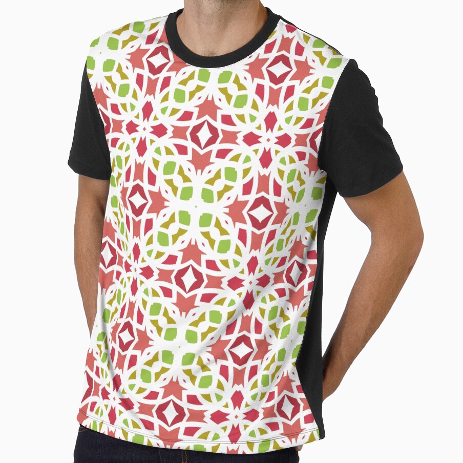 abstract shape seamless colorful repeat pattern by Abrahamjrnd