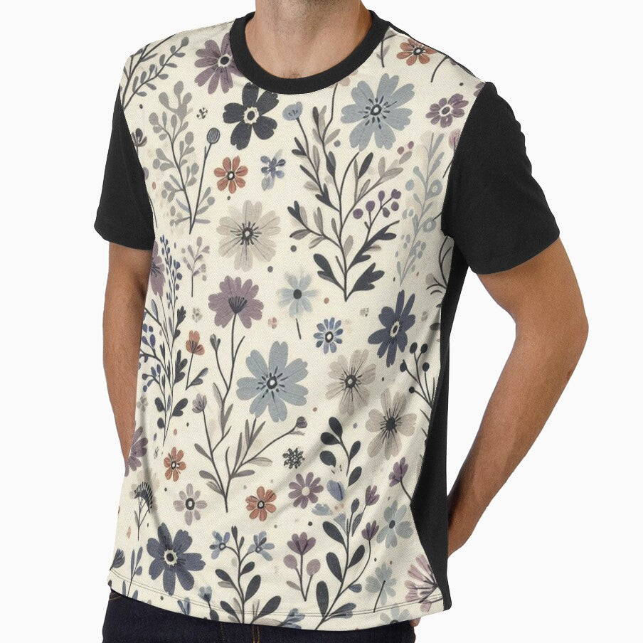 Muted Tones Flower Design by Furbulous Faces