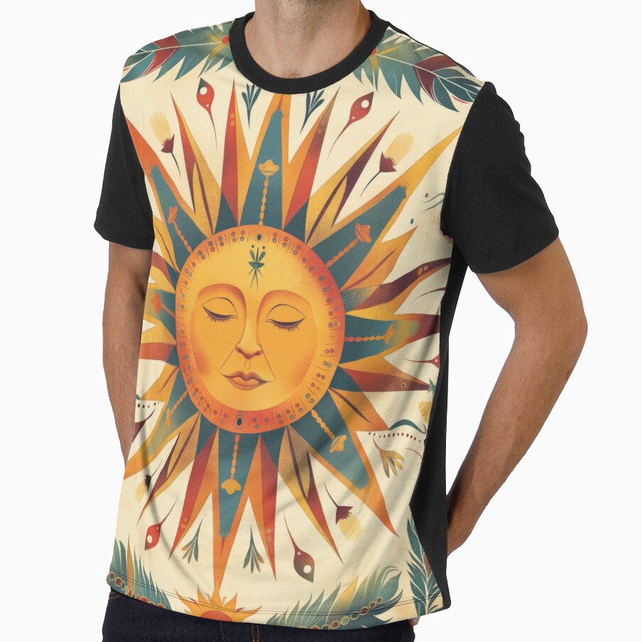 Tribal Sun with Feathers by ApproachingZion