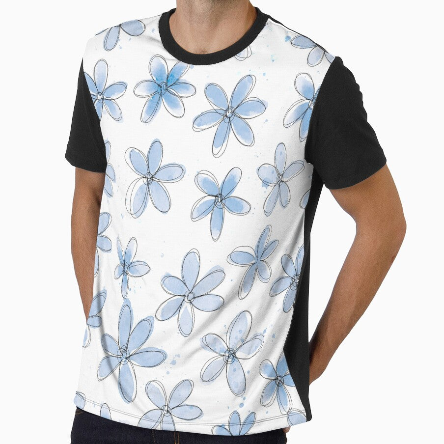 Floral Pattern #6 | Light Blue by RebeccaFlaherty