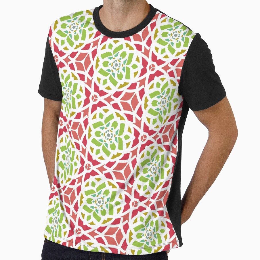 abstract shape floral seamless colorful repeat pattern by Abrahamjrnd