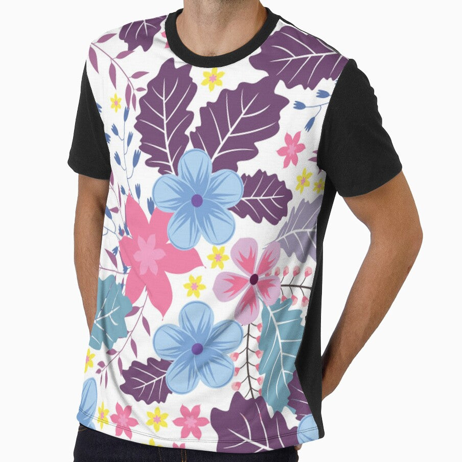 Pink Blue and Purple Floral by pugmom4
