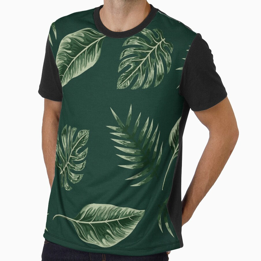 Tropical Leaves Print by banginT