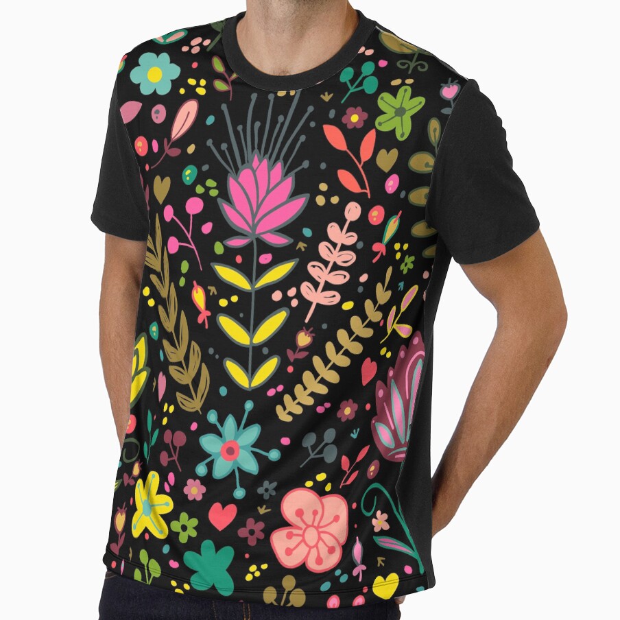 Black Floral by BubblePandas