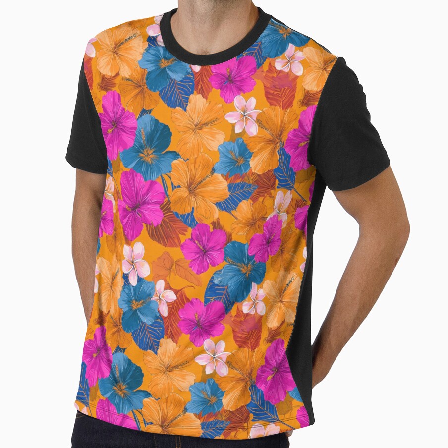 Trendy Tropical Floral Texture  - Botanical Garden Pattern  - Mothers Day Ideas by RoyalStarsPatts